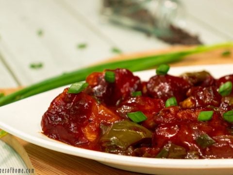 chilli-chicken-dry-place-on-white-plate