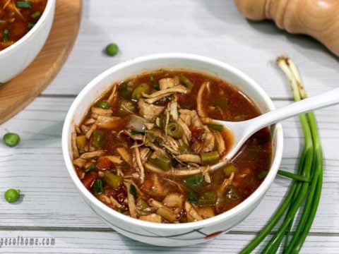 Hot and sour soup recipe , chicken hot and sour soup