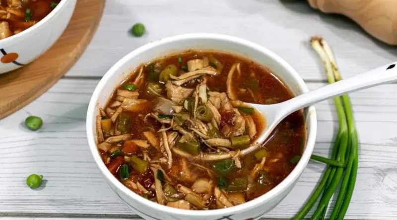 Hot-and-sour-soup-in-white-bowl