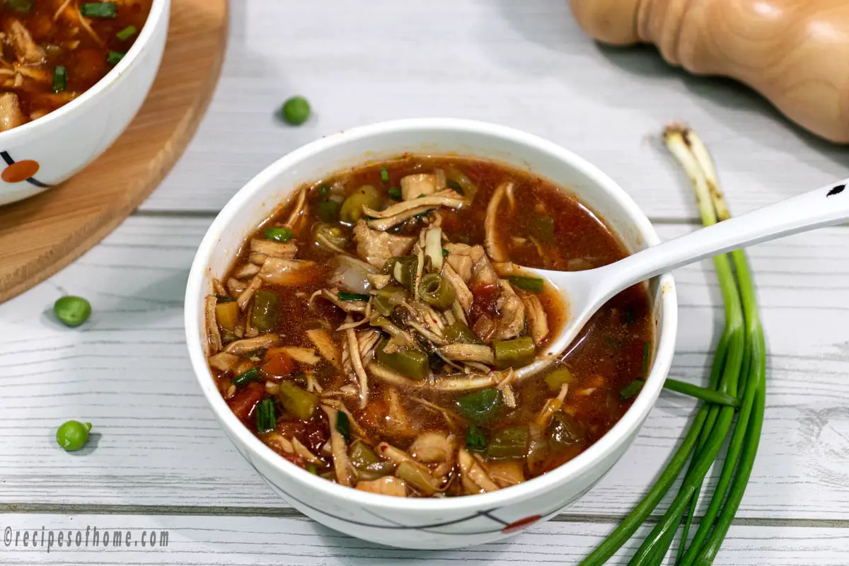 Hot and sour soup recipe | Chicken hot and sour soup
