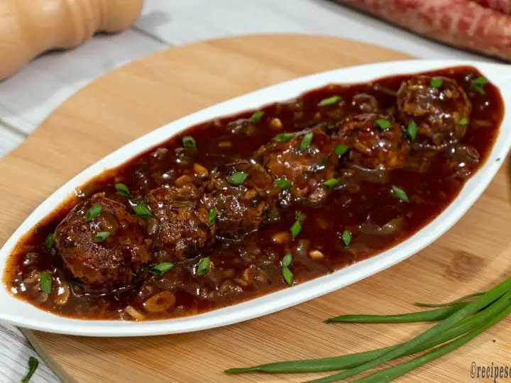 manchurian recipe with gravy