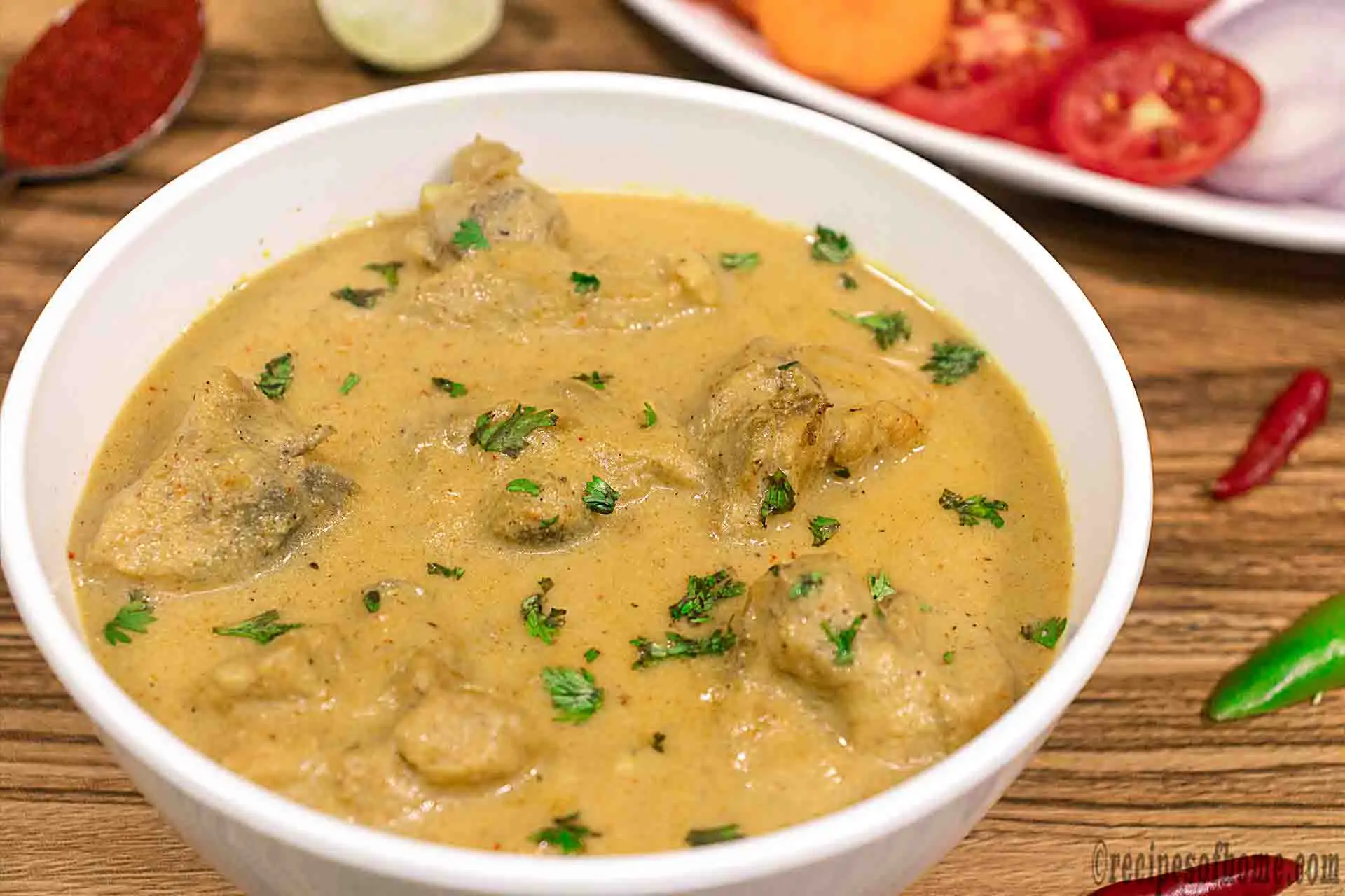 Chicken korma recipe | Indian chicken korma curry | How to make chicken korma