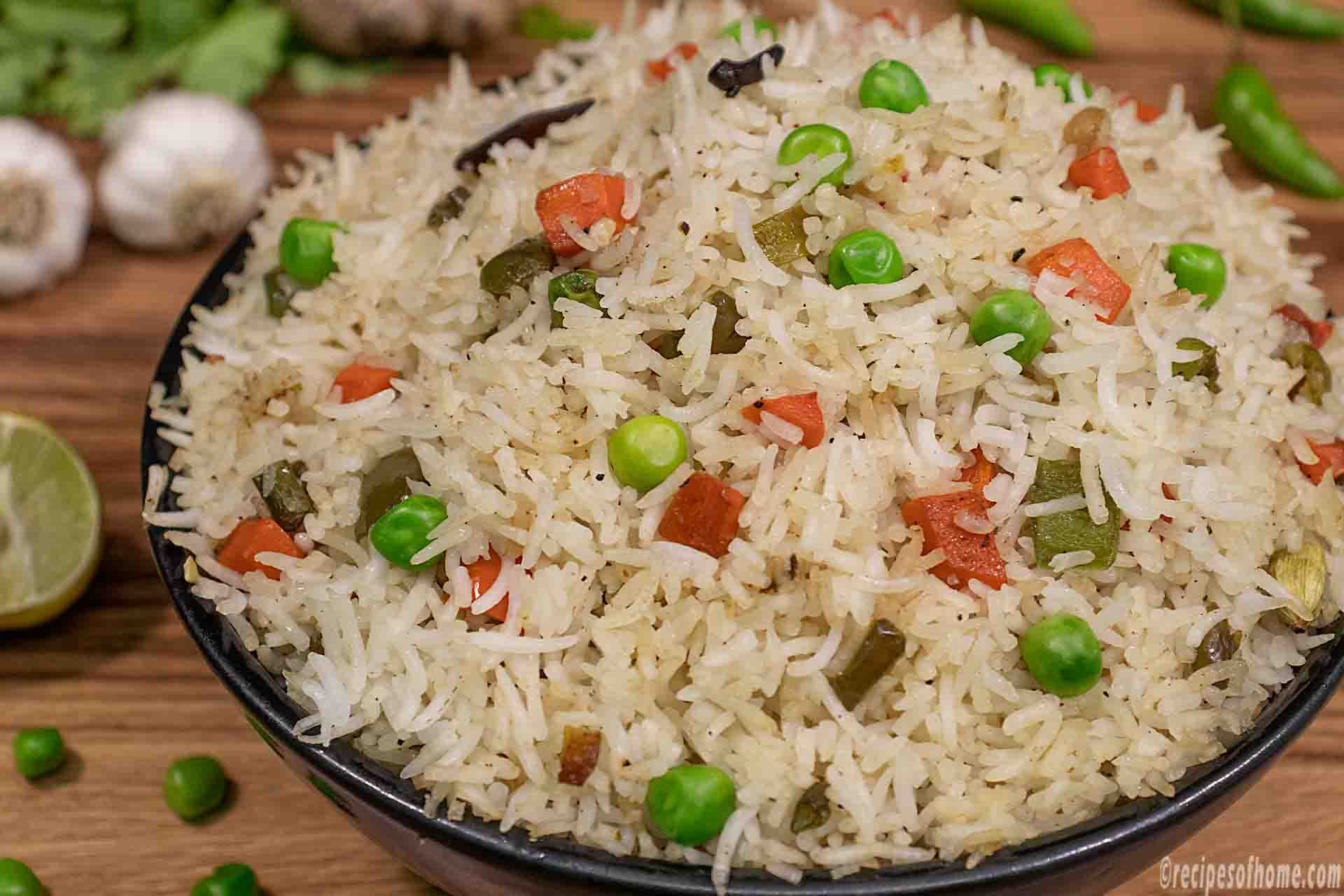 Veg fried rice recipe | How to make vegetable fried rice | Chinese ...