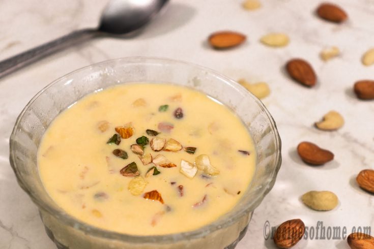 basundi recipe , basundi sweet 