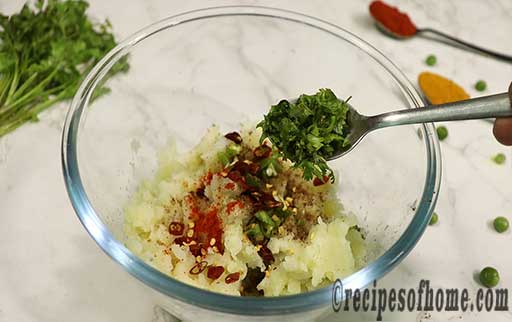 one tablespoon of chopped green coriander leaves