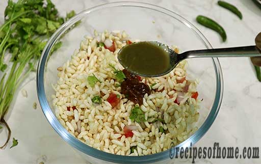 a tablespoon of green chutney