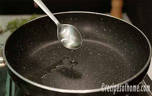 add oil in a pan