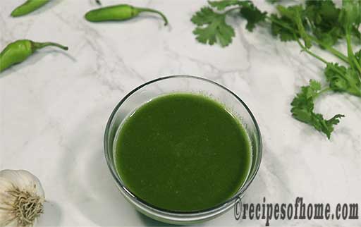 green chutney for papdi chaat