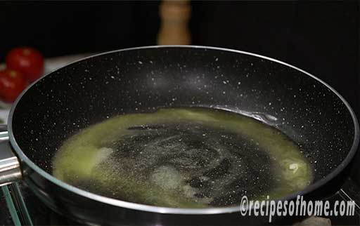 melt a few tablespoon of butter in a pan