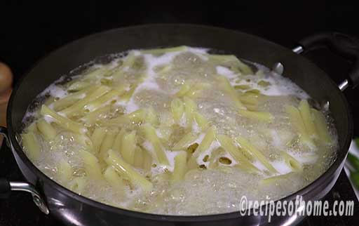 boil penne pasta till al-dante