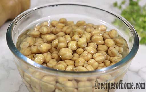 soak chana dal overnight in sufficient water