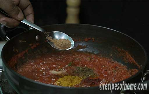 saprinkle salt,turmeric powder,garam masala powder,kashmiri red chili powder,coriander powder