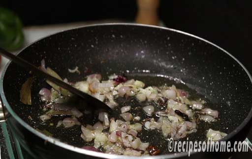 saute chopped onions