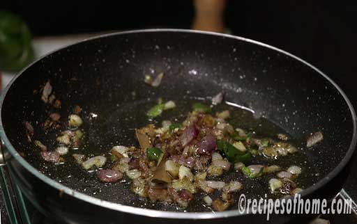 add chopped green chili and ginger garlic paste