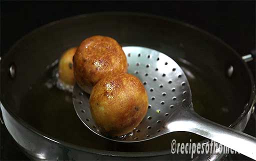 take out crispy golden brown kofta 