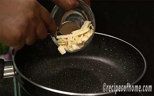 melt butter in a pan