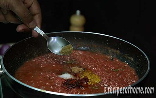 sprinkle salt,turmeric,kashmiri red chili powder,cumin powder,garam masala powder