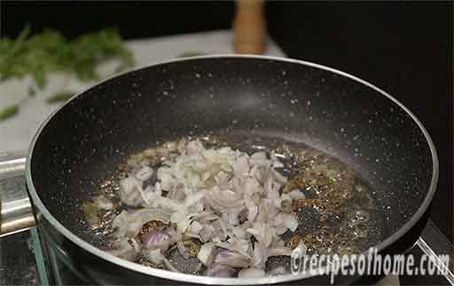 add chopped onions,green chili