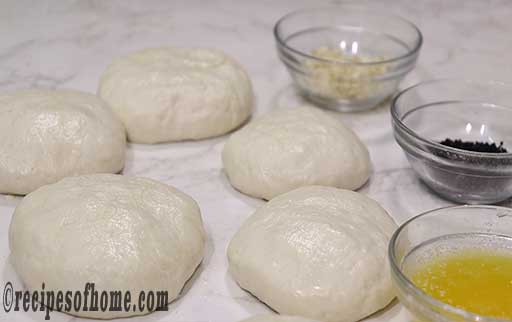 divide naan dough into equal sizes