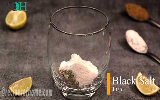 sprinkle black salt