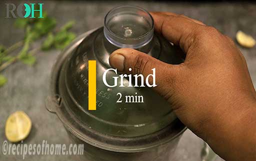 grind at least 2 min