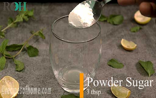 add powder sugar