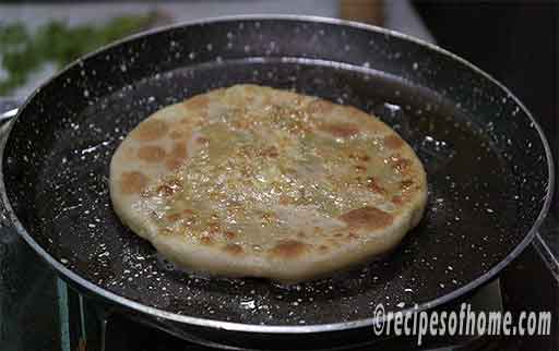 cheese paneer paratha is ready