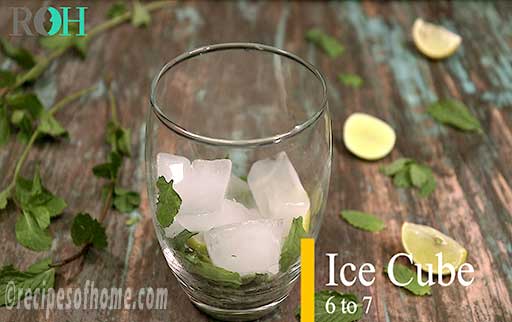 add ice cubes