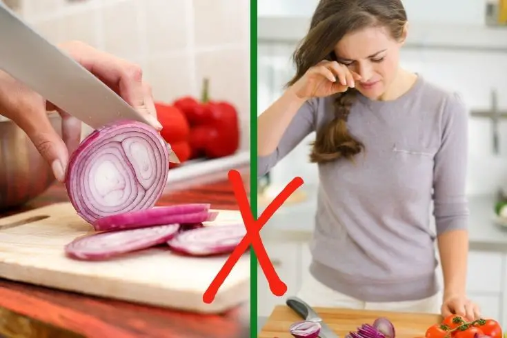 how to cut onions without crying