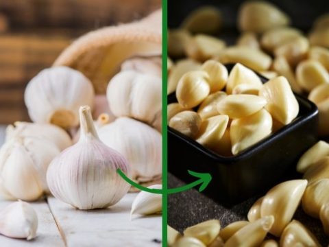 how to peel garlic fast