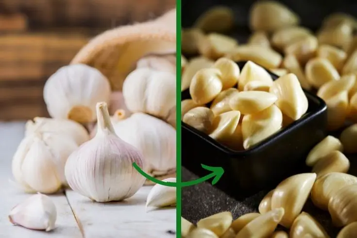 how to peel garlic fast