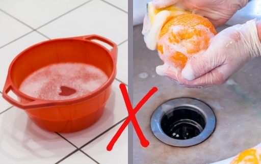 never use soap or detergent to wash vegetables