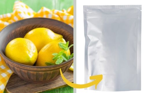 store lemon in a zip lock bag