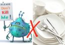 tips to check plate and cutlery are germ free