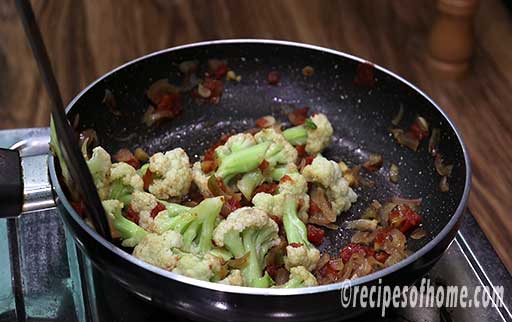 stir fry cauliflower