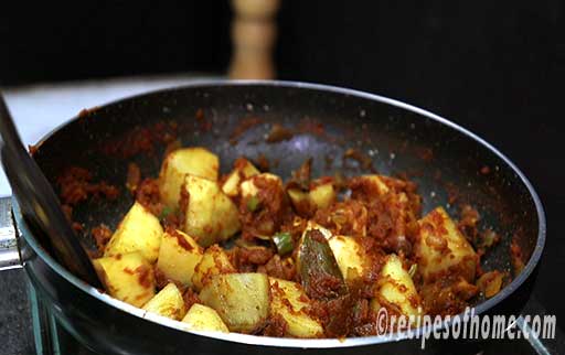 saute the potatoes in this spicy masala