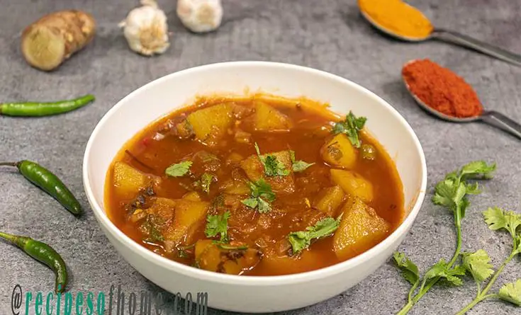 potato curry recipe , aloo curry recipe