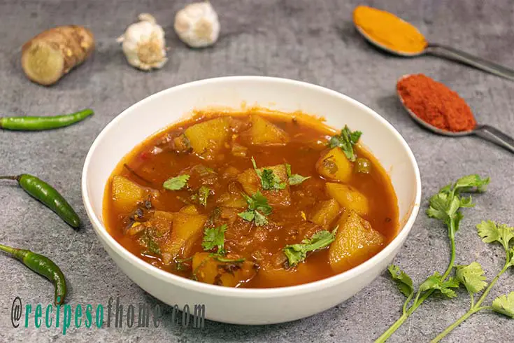 potato curry recipe , aloo curry recipe