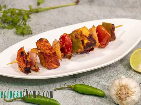 paneer tikka recipe , paneer tikka on tawa , paneer tikka at home