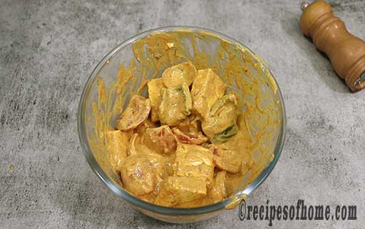 keep the paneer tikka marination in refregerator