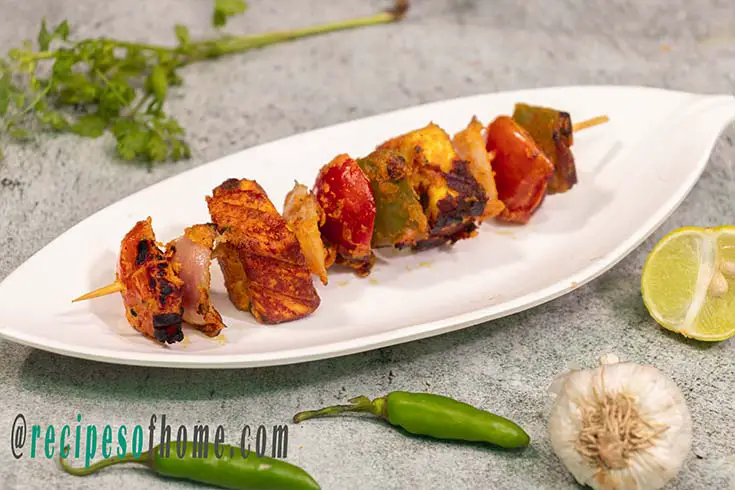 paneer tikka recipe , paneer tikka on tawa , paneer tikka at home