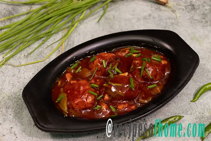 chicken manchurian recipe , chicken manchurian gravy