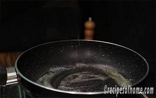 melt butter in pan