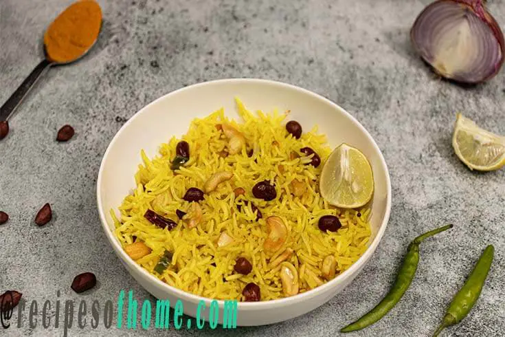 Lemon rice recipe | How to make lemon rice | Chitranna recipe