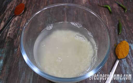 soak basmati rice in water