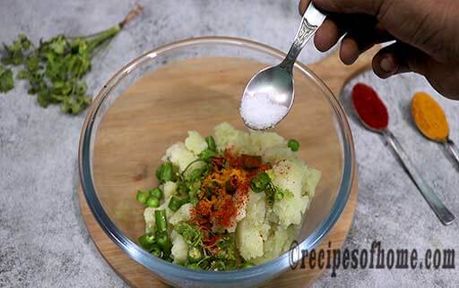 sprinkle salt, red chili powder , turmeric powder