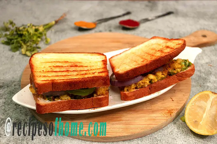 aloo sandwich recipe , potato sandwich recipe, aloo masala sandwich