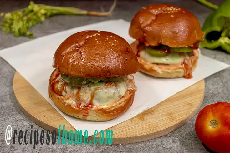 chicken burger recipe , how to make chicken burger