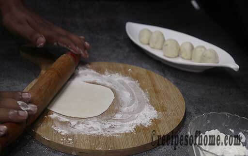 make circle using a rolling pin