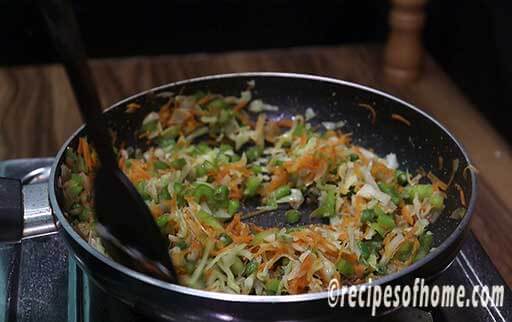 stir fry in medium flame